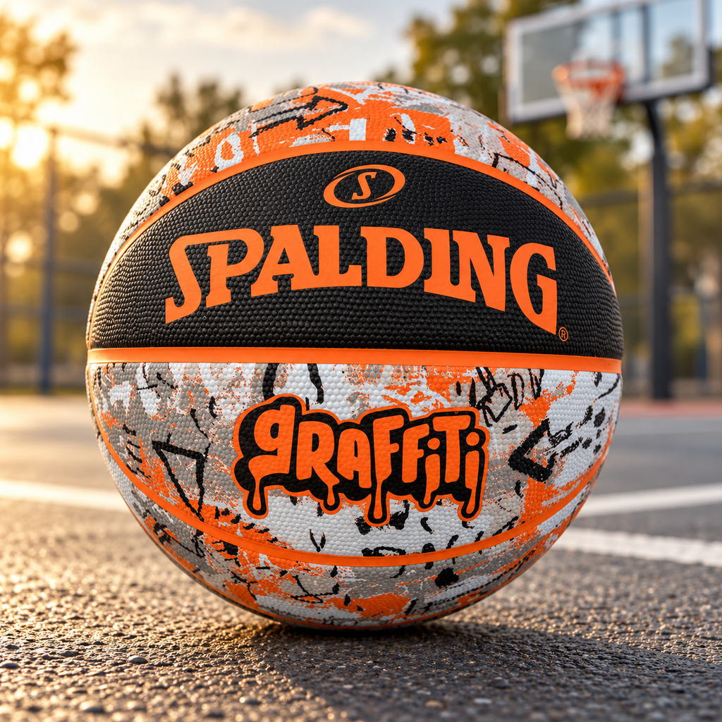 Spalding Graffiti Basketball – Black/Orange
