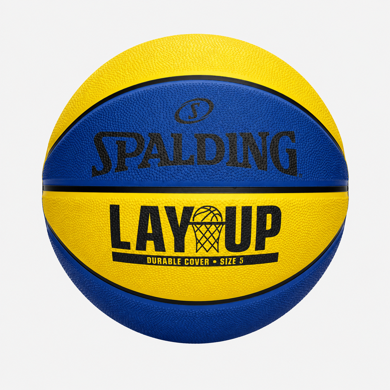 Spalding Lay Up Series Basketball – Blue/Yellow