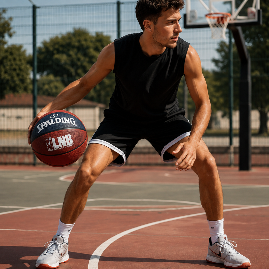 Spalding LNB Basketball – Red/Blue