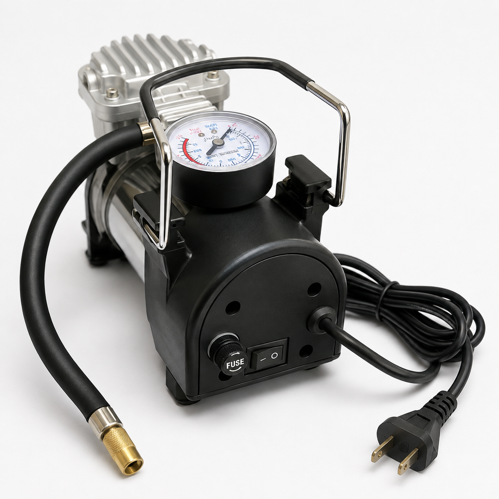 Universal Electric Air Pump with Pressure Gauge
