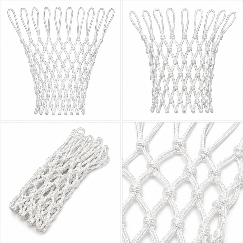 Heavy-Duty White Basketball Net