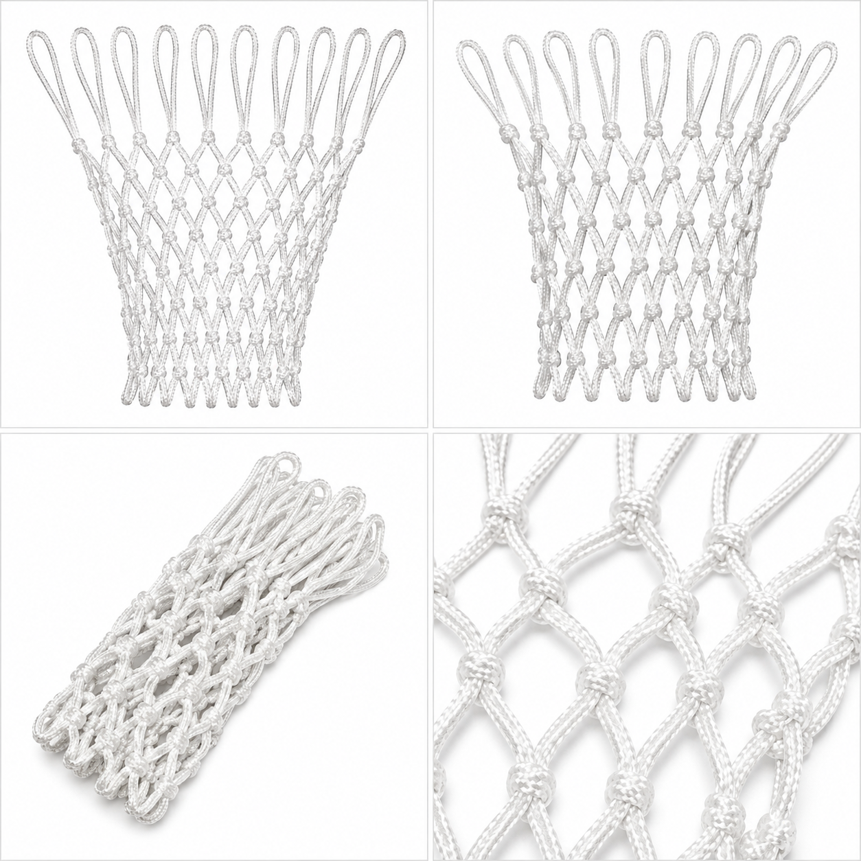 Heavy-Duty White Basketball Net
