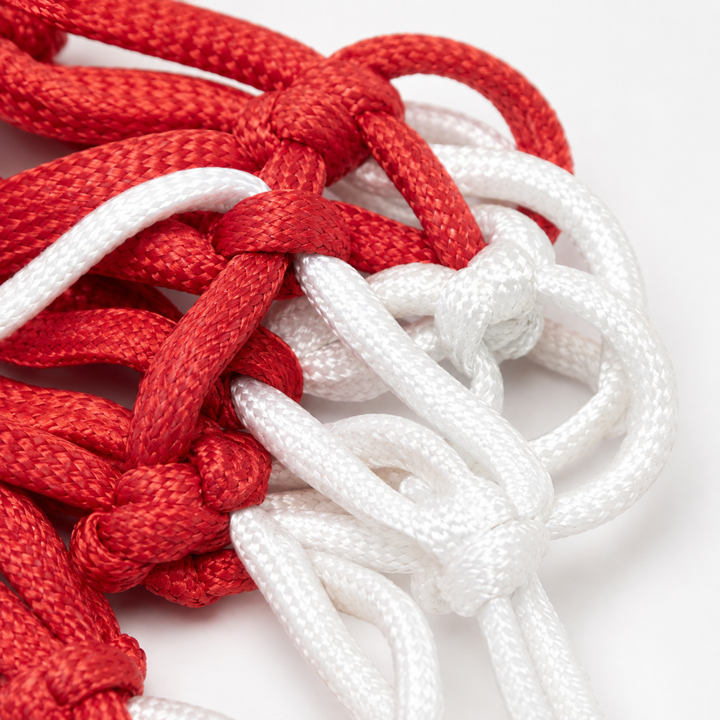 Basketball Net - Red & White