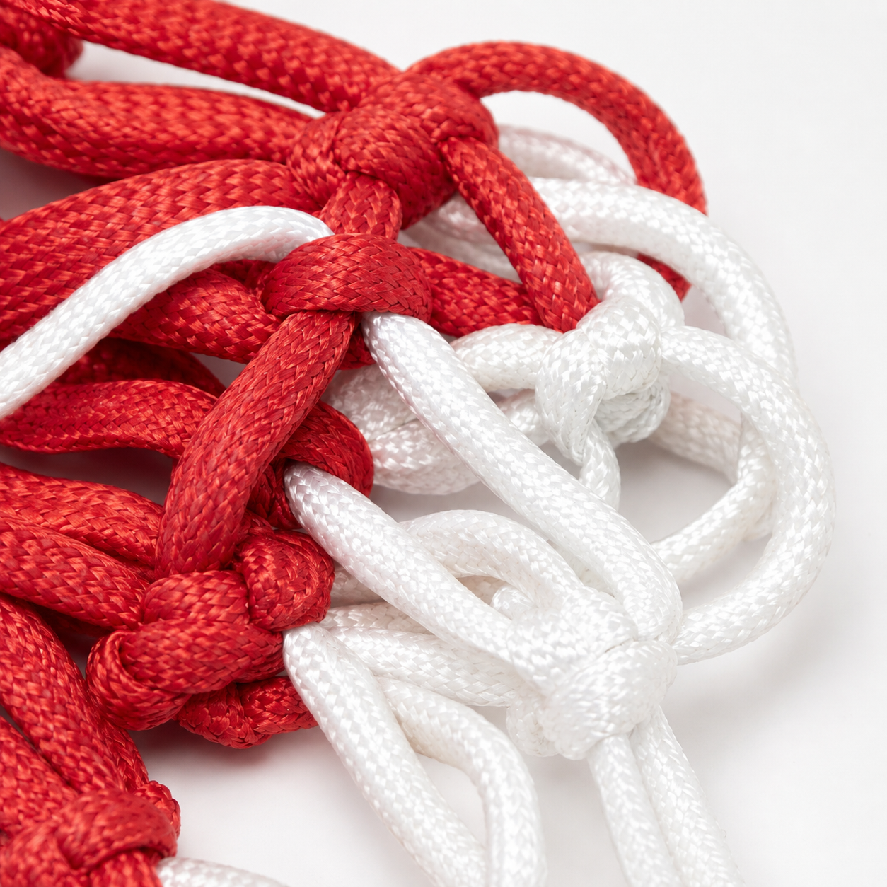 Basketball Net - Red & White
