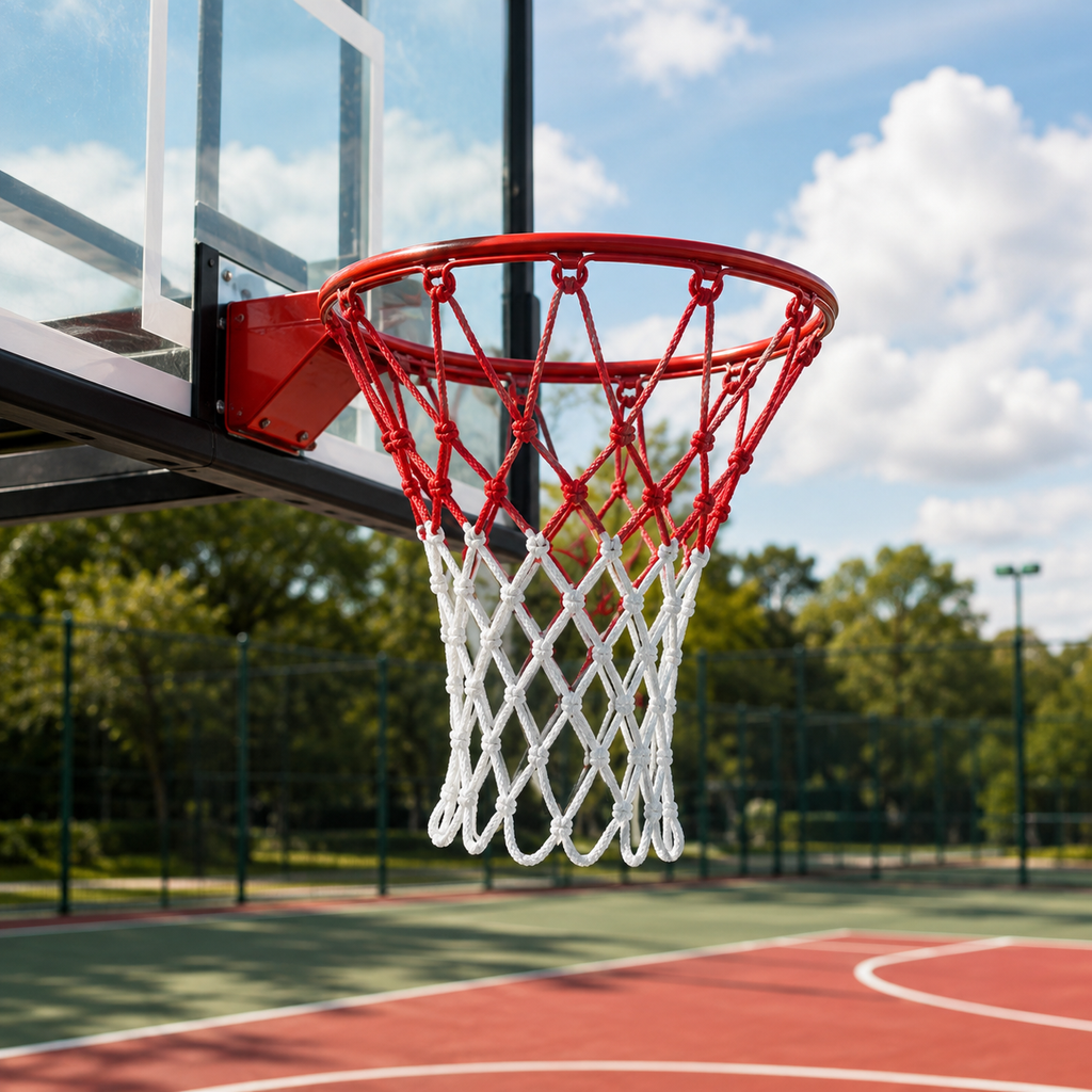 Basketball Net - Red & White