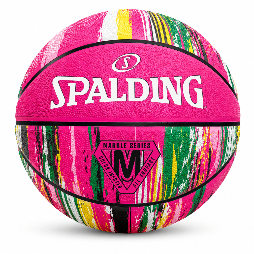 Spalding Marble Series Basketball – Pink Multi