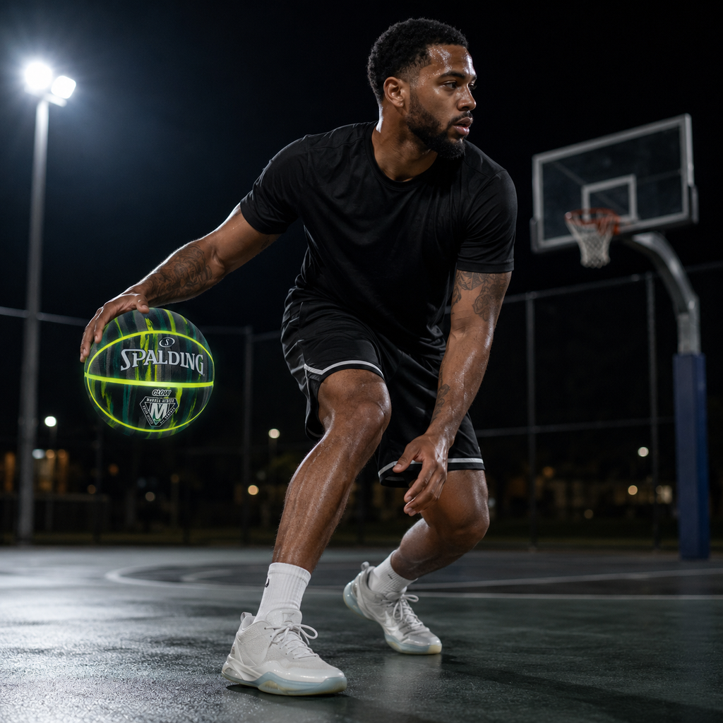 Spalding Glow Marble Series Basketball