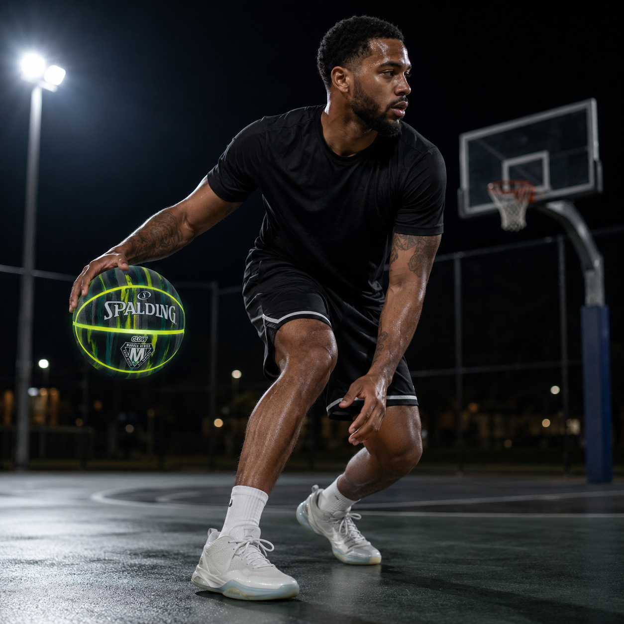 Spalding Glow Marble Series Basketball