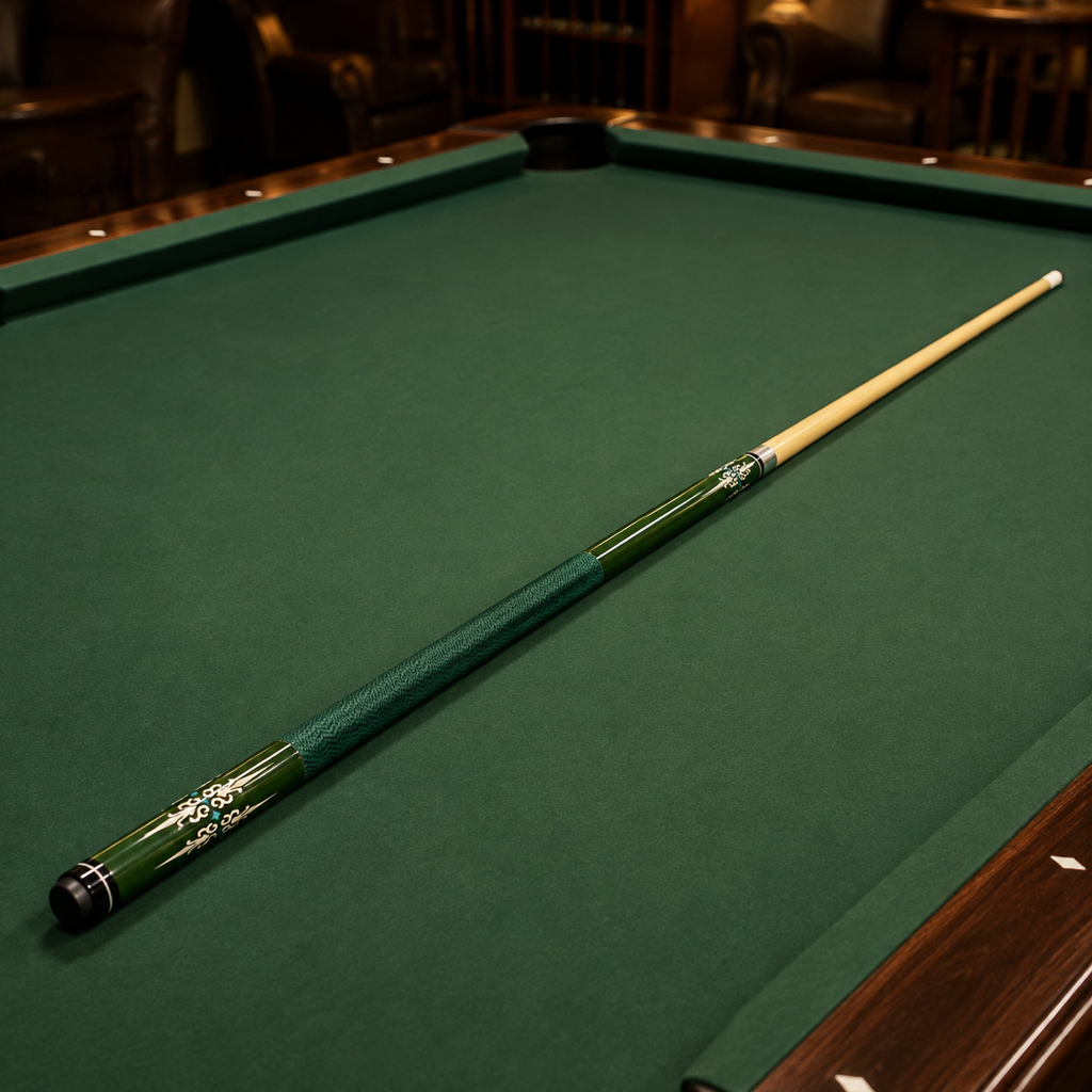 Two-Piece Billiard Cue - Green