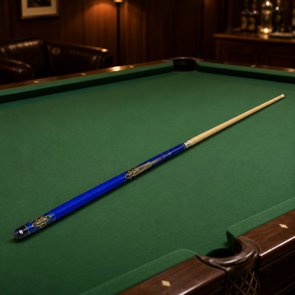Two-Piece Billiard Cue - Blue