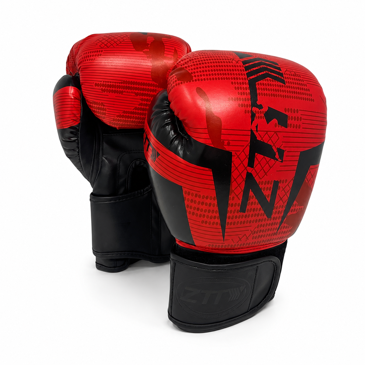 Patterned Boxing Gloves - Red