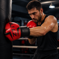 Patterned Boxing Gloves - Red