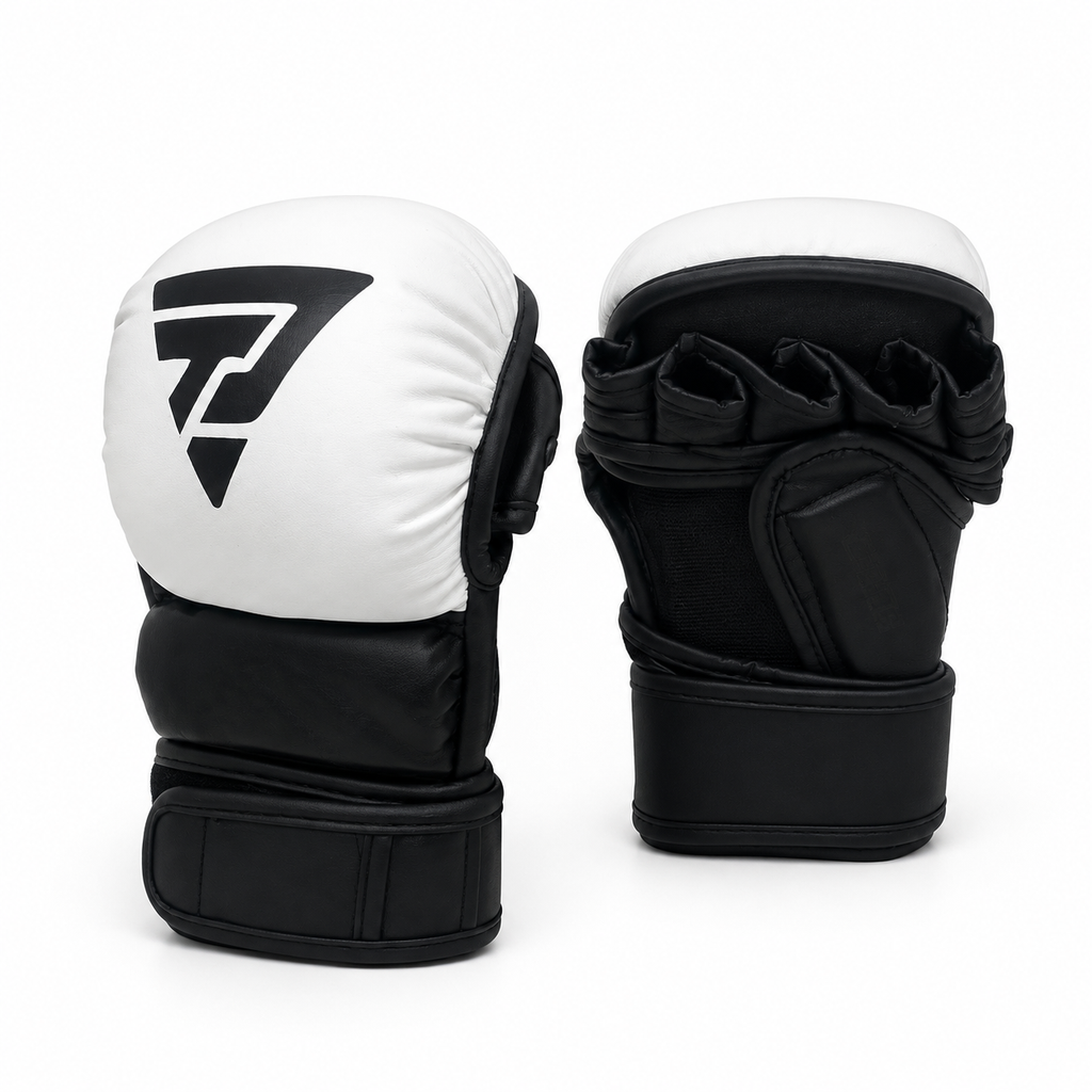 Open-Finger MMA Training Gloves - White