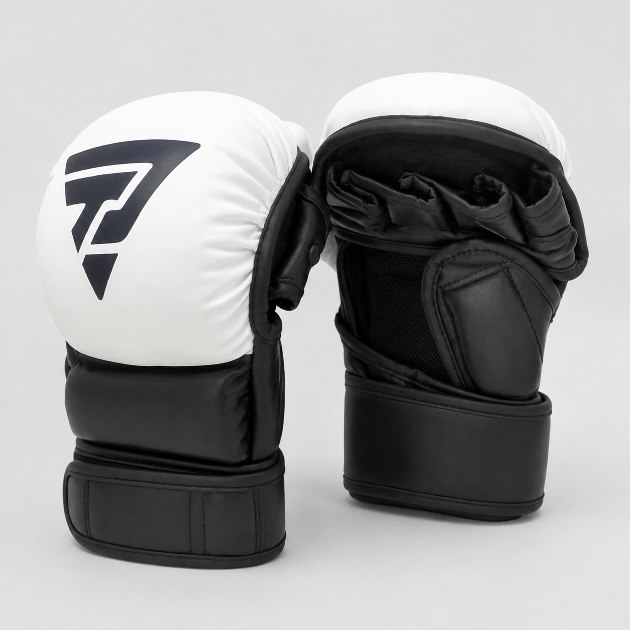 Open-Finger MMA Training Gloves - White