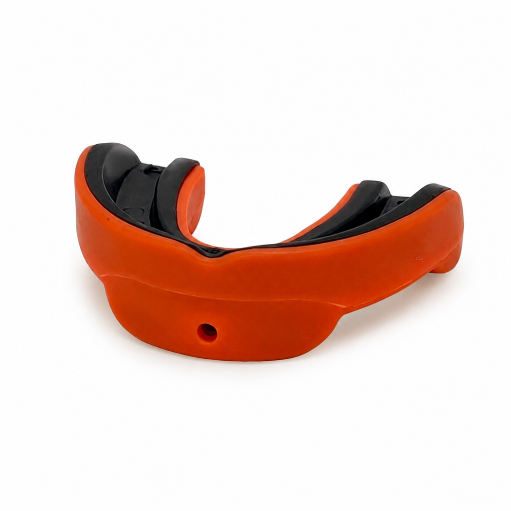 Senior Dual-Layer Sports Mouth Guard - Orange