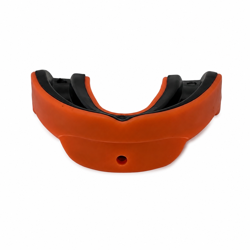 Senior Dual-Layer Sports Mouth Guard - Orange