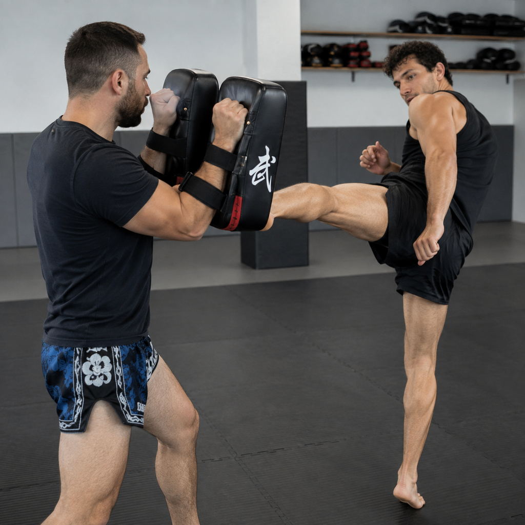 Martial Arts Kick Pads – Black