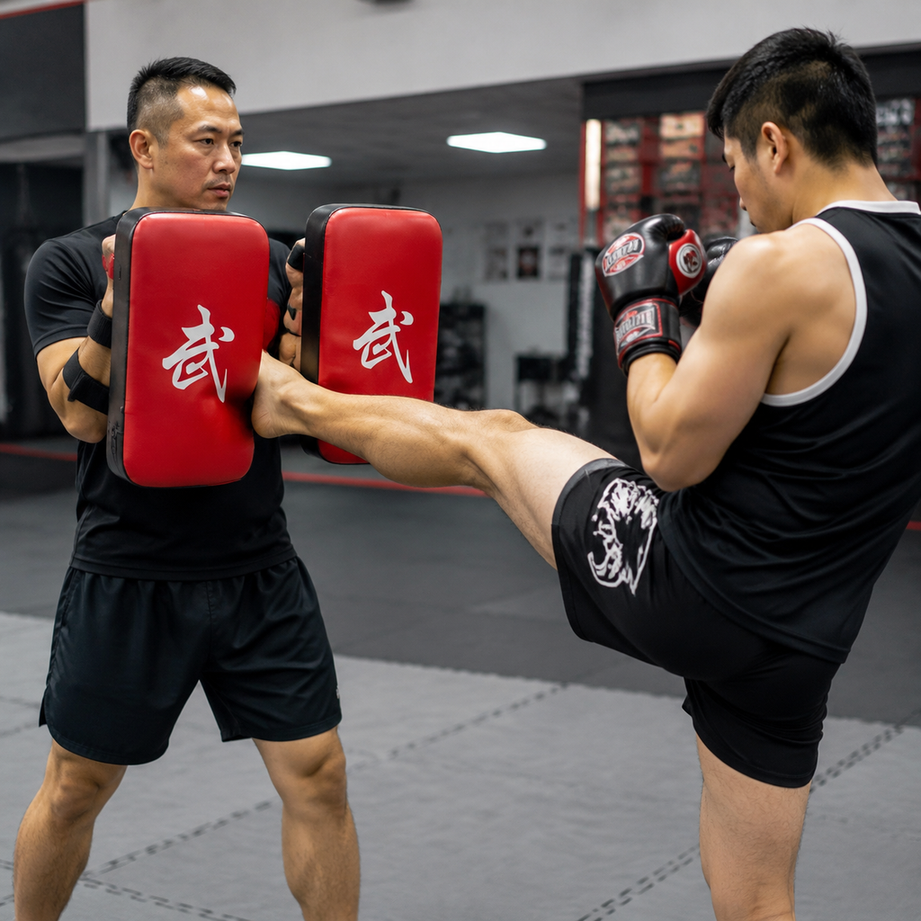 Martial Arts Kick Pads – Red