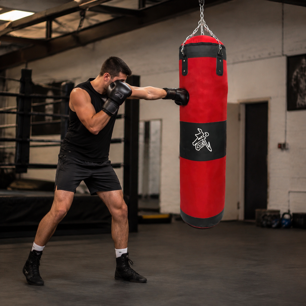 Hanging Boxing Bag - Red