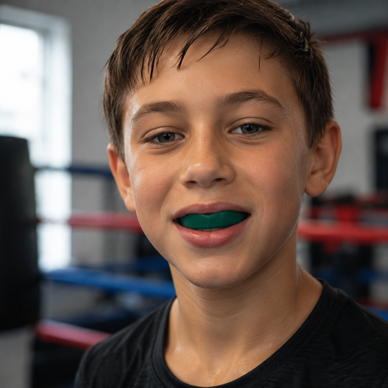 Junior Sports Mouth Guard - Dark Green
