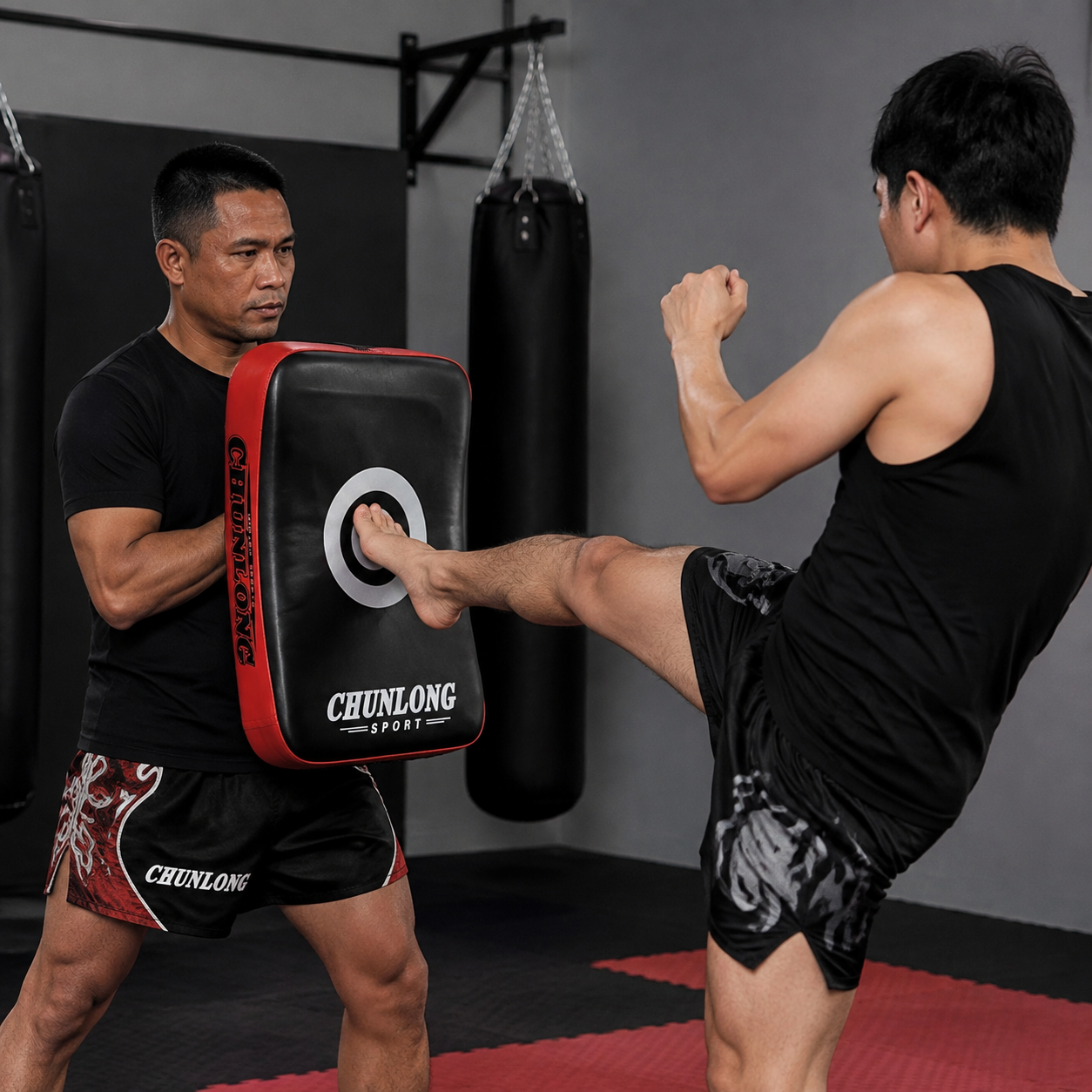 Martial Arts Curved Kick Shield - Red