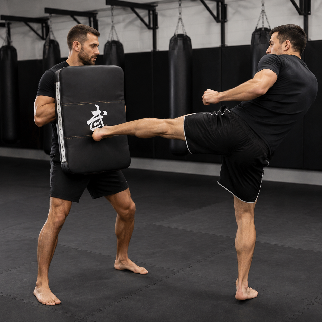 Martial Arts Curved Kick Shield - Black