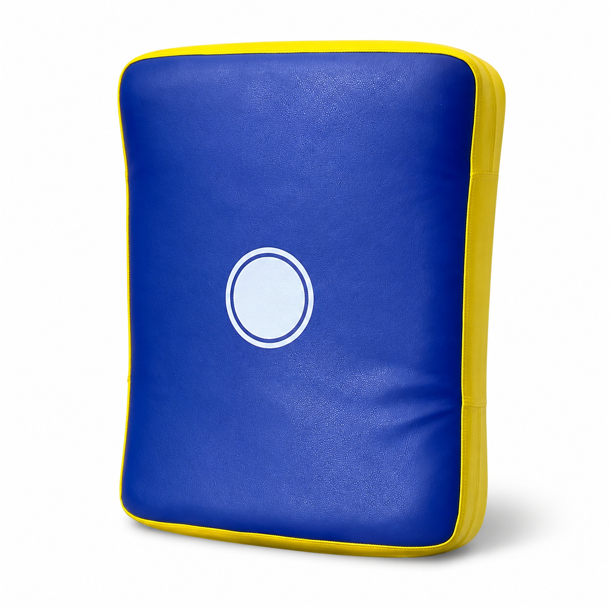 Martial Arts Curved Kick Shield - Yellow & Blue