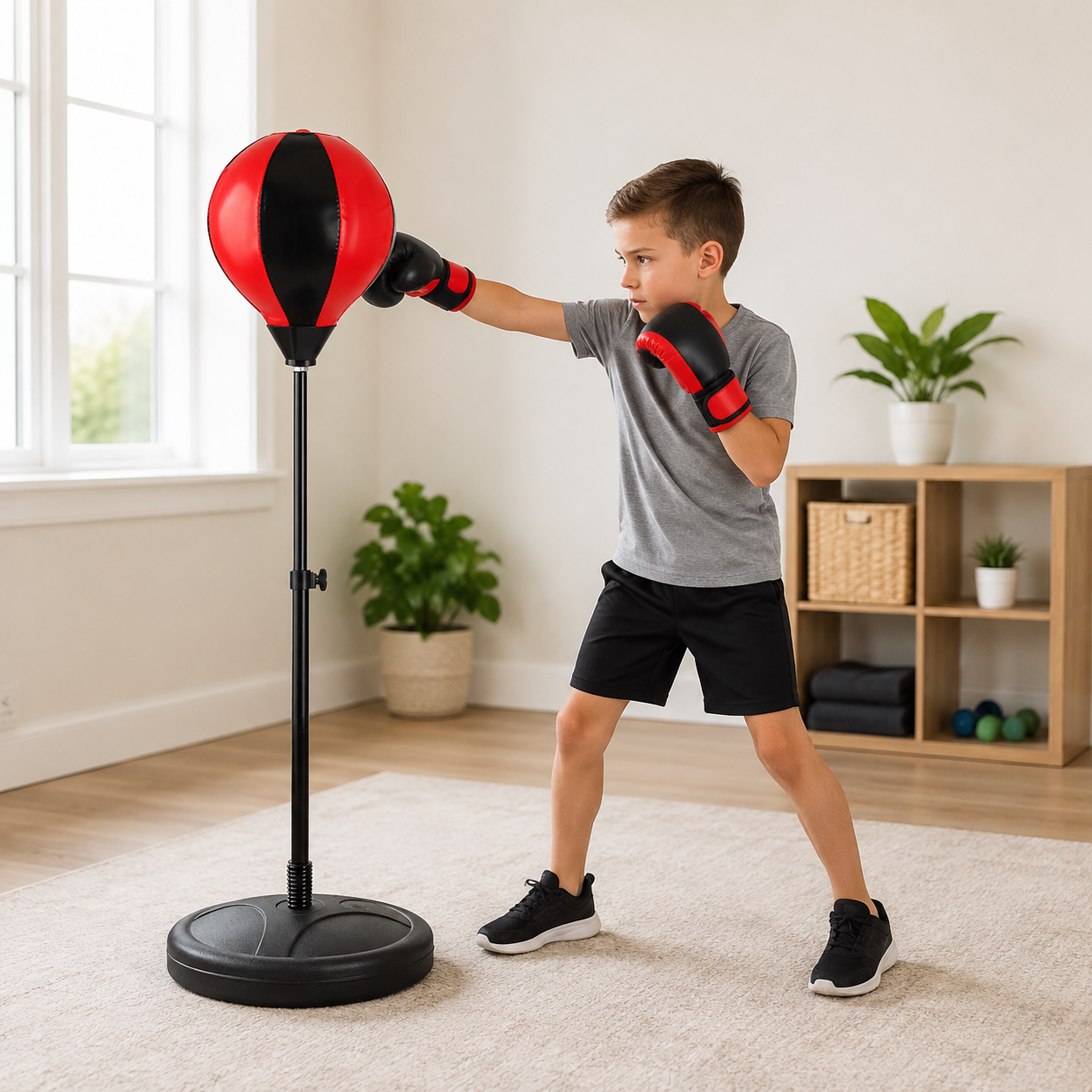 Adjustable Freestanding Boxing Speed Bag Set