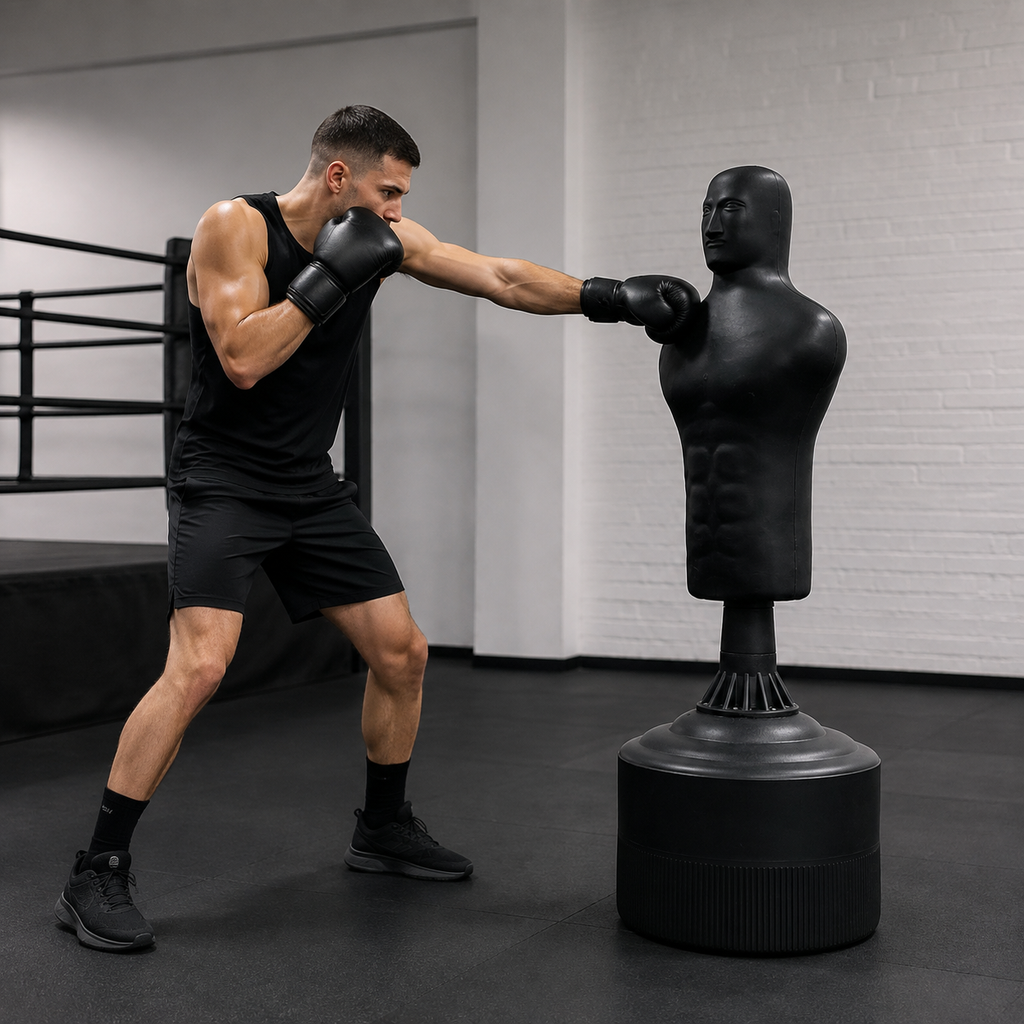 Freestanding Human-Shaped Punching Dummy