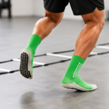 Adult Non-Slip Grip Socks - Green