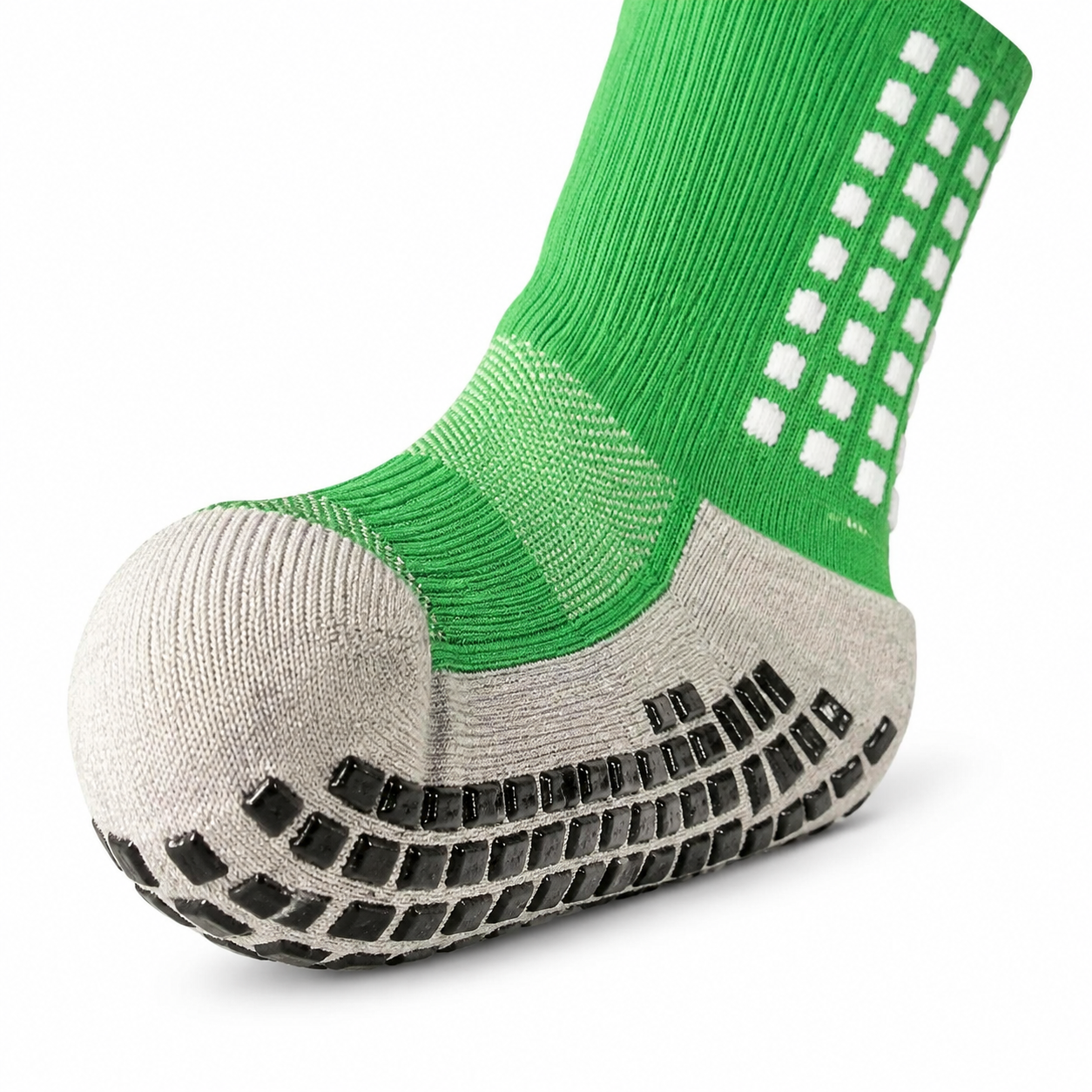 Adult Non-Slip Grip Socks - Green