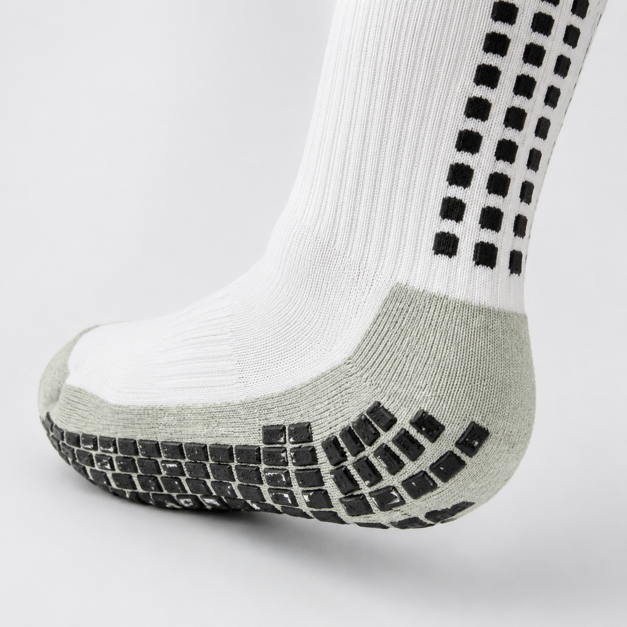 Adult Non-Slip Grip Socks - White