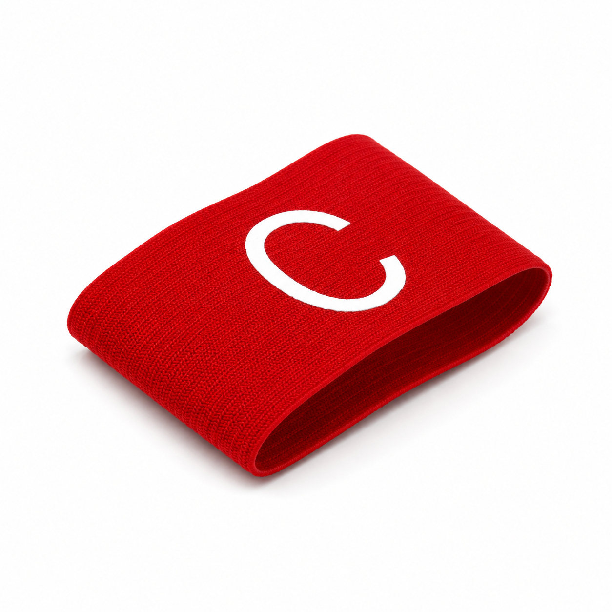 Elastic Football Captain Armband - Red