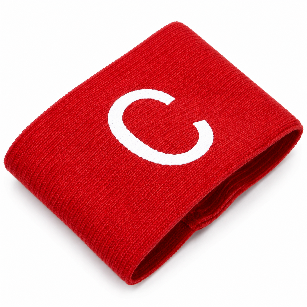 Elastic Football Captain Armband - Red