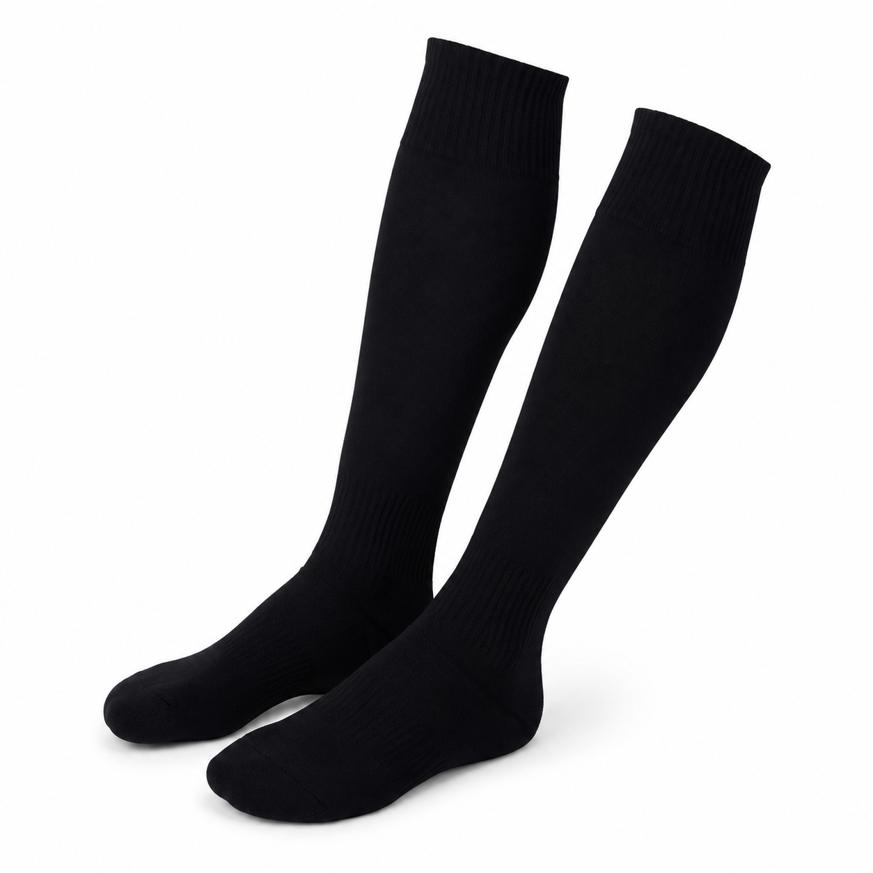 Classic Knee-High Football Socks - Black