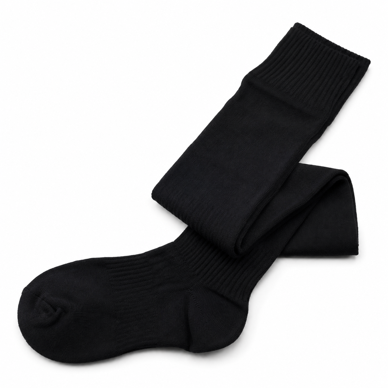 Classic Knee-High Football Socks - Black