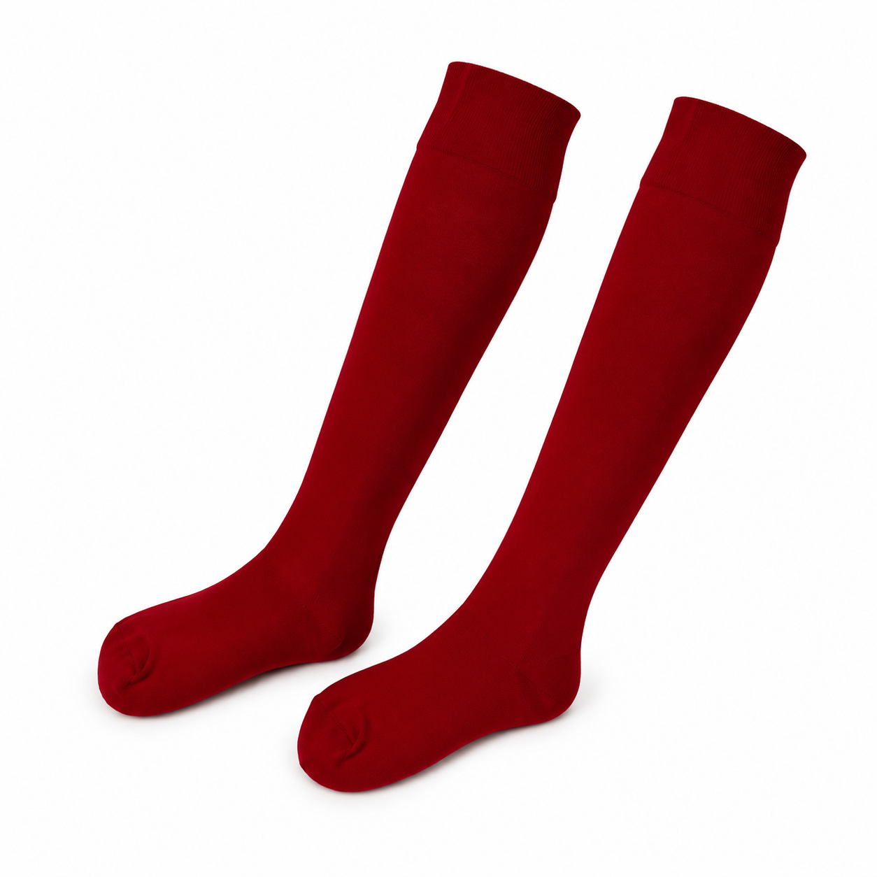 Classic Knee-High Football Socks - Red