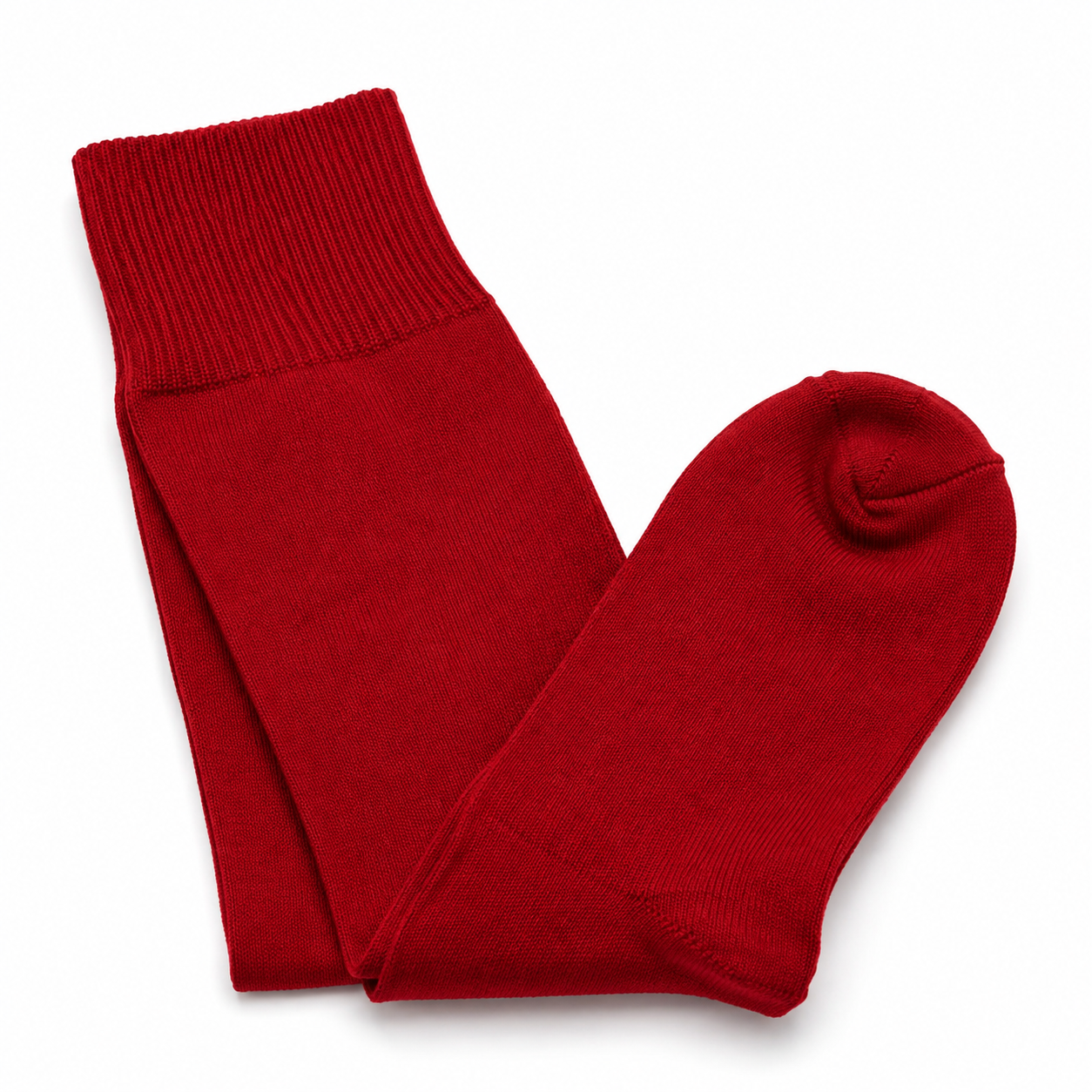 Classic Knee-High Football Socks - Red