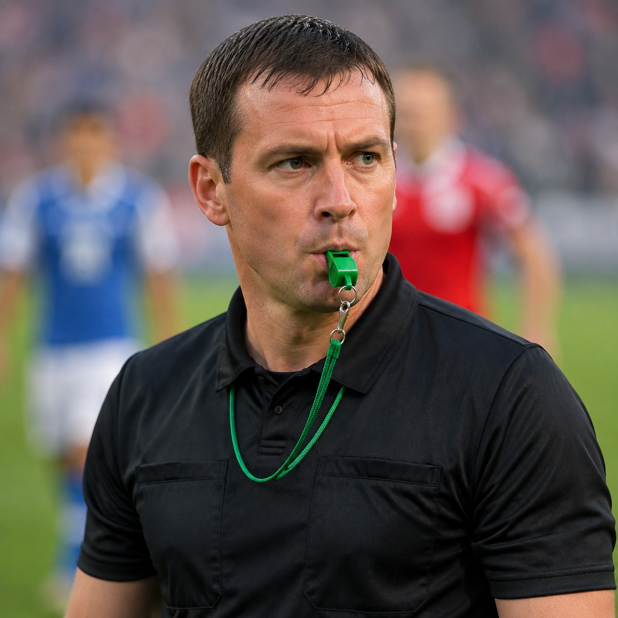 Whistle with Lanyard - Green