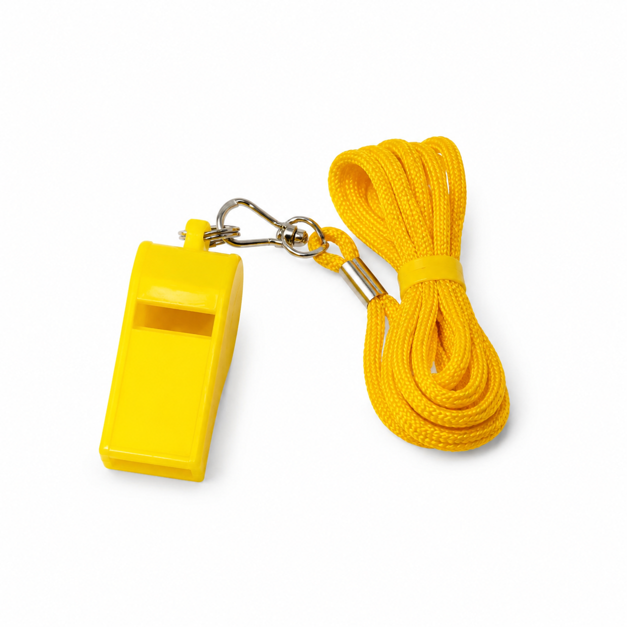Whistle with Lanyard - Yellow