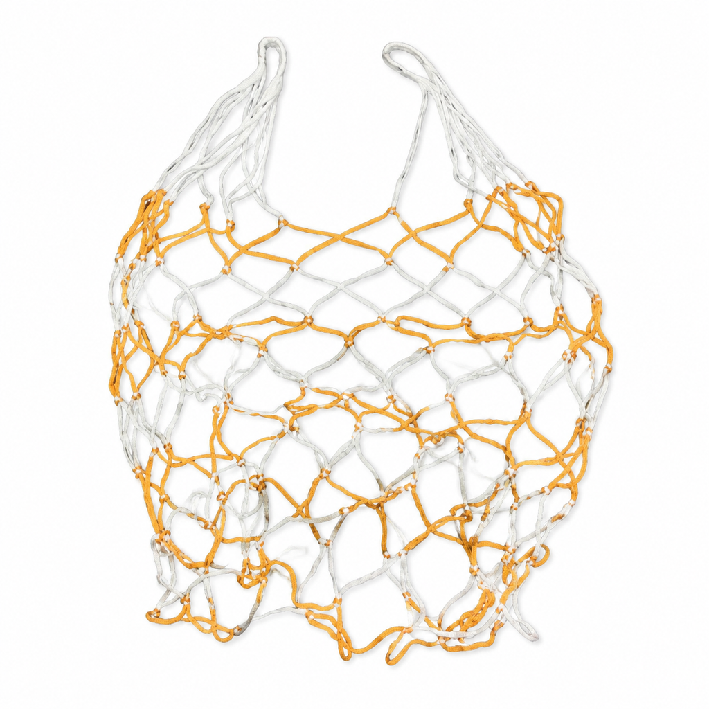 Braided Sports Ball Carry Net - Orange