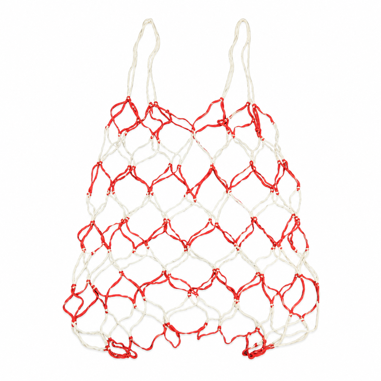 Braided Sports Ball Carry Net - Red