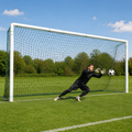 Full-Size Black Football Goal Nets – Pair