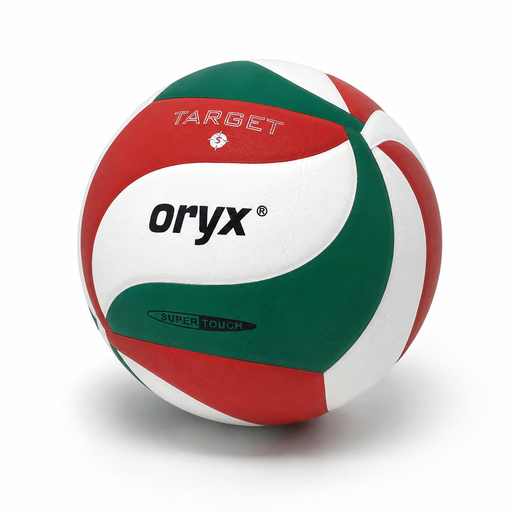 Oryx Target Super Touch Volleyball - Green & Red