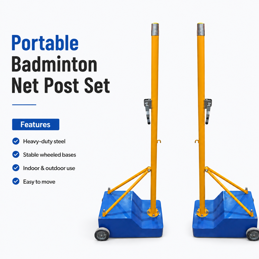 Badminton Portable Net Post Set