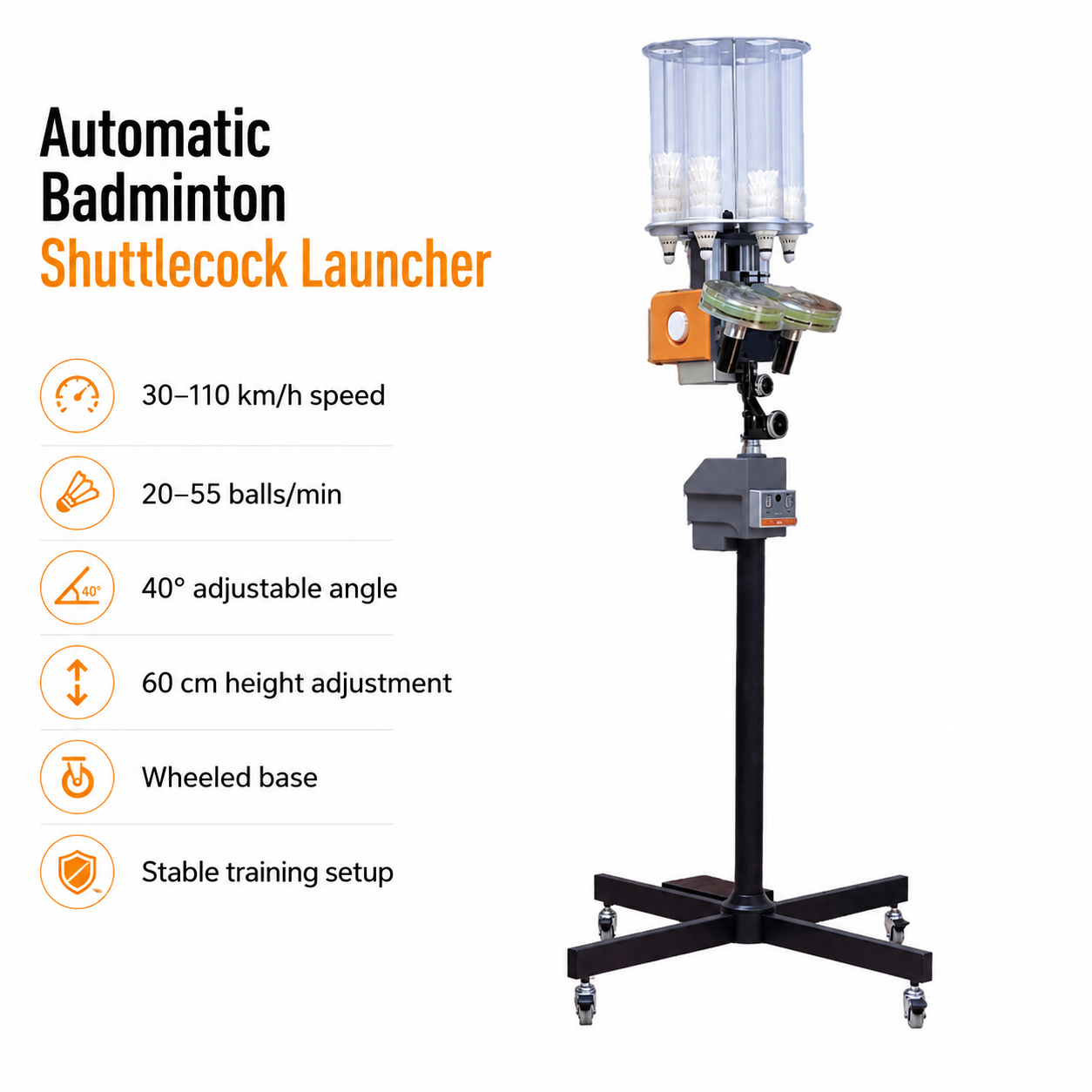 Badminton Automatic Shuttlecock Launcher