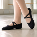 Split-Sole Ballet Shoes Black