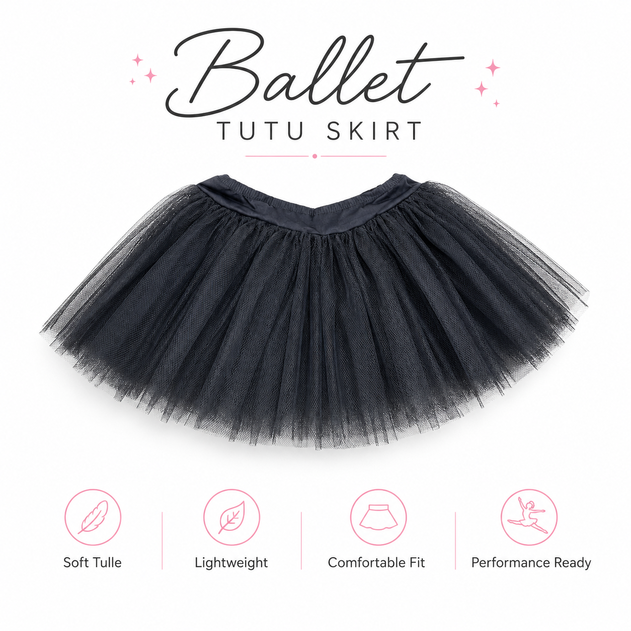 Ballet Tutu Skirt Black