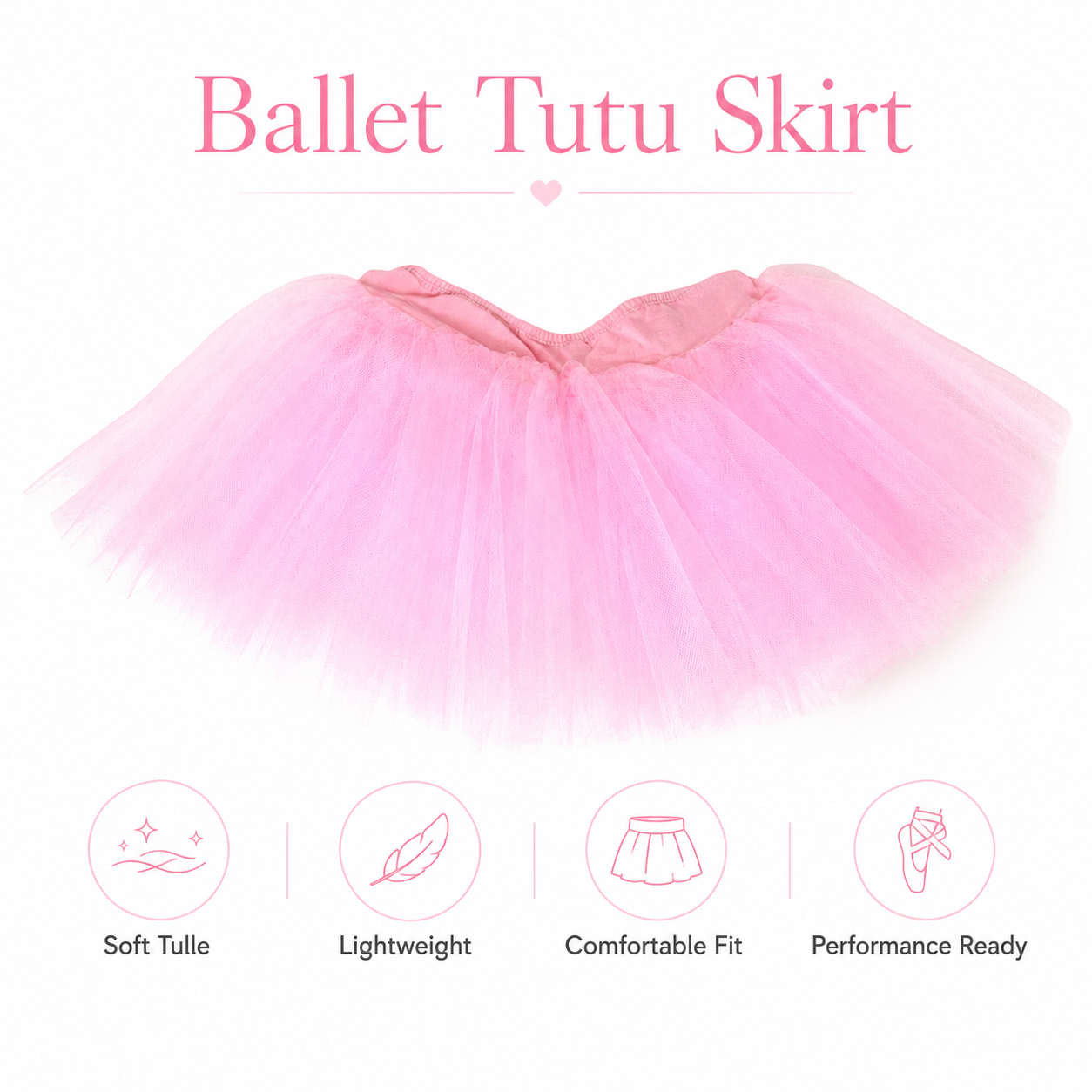 Ballet Tutu Skirt Pink