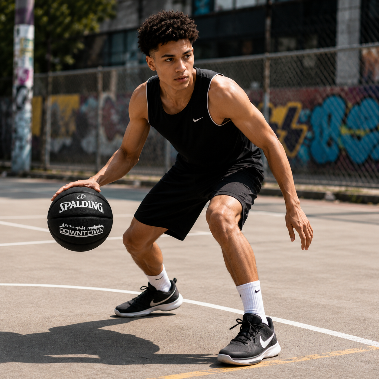 Spalding Downtown Basketball Black